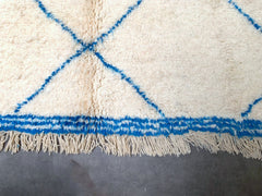 Custom Moroccan Blue Berber Rug | Handmade