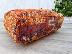 Vintage Moroccan Kilim Pouf – Authentic Cushion for Any Decor