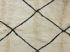 Black diamonds rug - Beni ourain carpet