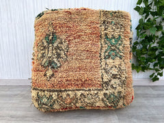 Handcrafted Kilim Pouf – Moroccan Floor Cushion for Chic Decor