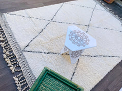 Custom Moroccan Beni Ourain Wool Rug