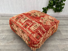 Authentic Moroccan Floor Cushion – Kilim Pouf Cover for All Spaces