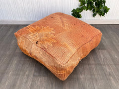 Moroccan Floor Cushion – Vintage Kilim Pouf for Cozy Seating Anywhere