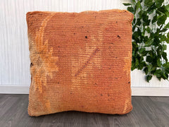 Moroccan Floor Cushion – Vintage Kilim Pouf for Cozy Seating Anywhere