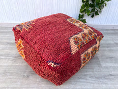 Moroccan Floor Pouf Trio - Set of 3 Kilim Cushions (Small, Medium, Large), Mix-and-Match Boho Decor, Unstuffed Covers