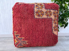 Moroccan Floor Pouf Trio - Set of 3 Kilim Cushions (Small, Medium, Large), Mix-and-Match Boho Decor, Unstuffed Covers