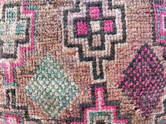 Designer Moroccan Pouf - Collaboration with [Famous Designer Name], Exclusive Geometric Patterns, Museum-Worthy Art