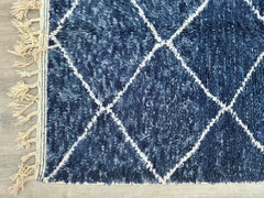 Custom Beni Ourain Rug - Blue Design