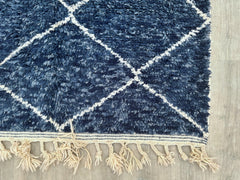 Custom Beni Ourain Rug - Blue Design