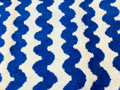 Stunning Royal Blue Beni Ourain Rug