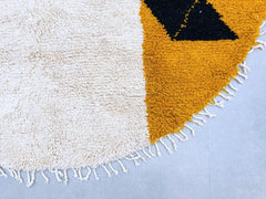 Custom Round Beni Ourain Wool Rug