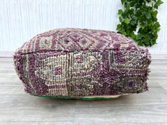 Moroccan Boho Throw Pillow - Kilim Lumbar Cushion, Tribal Diamond Patterns, Handmade for Sofa, Bed, or Outdoor Use