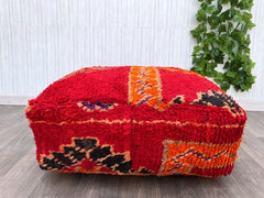 Moroccan Pouf for RV Life - Space-Saving Floor Cushion, Lightweight & Foldable, Bohemian Camper Van Essential