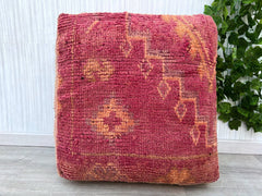 Moroccan Pouf Night Light - LED-Base Ottoman, Ambient Glow for Nurseries or Hallways, Boho Meets Smart Home