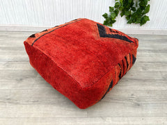 Moroccan Pouf Yoga Set - Includes Pouf, Meditation Pillow & Mat, Complete Boho Zen Bundle, Free Shipping