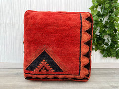 Moroccan Pouf Yoga Set - Includes Pouf, Meditation Pillow & Mat, Complete Boho Zen Bundle, Free Shipping