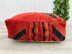 Moroccan Pouf Yoga Set - Includes Pouf, Meditation Pillow & Mat, Complete Boho Zen Bundle, Free Shipping