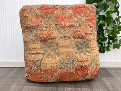 Moroccan Pouf in Cashmere Blend - Ultra-Soft Wool, Limited Luxury Edition, Heirloom-Quality Boho Accent