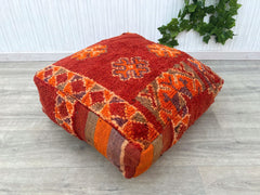 Moroccan Pouf Coloring Book - Adult Stress Relief, Customizable Kilim Patterns, Frameable Art Pages
