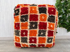 Moroccan Pouf Puzzle Ottoman - Modular Pieces, Build Your Own Shape, Creative Floor Seating