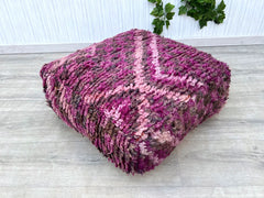 Moroccan Pouf with Niceing Gel Insert - Summer-Ready Floor Cushion, Heat-Resistant for Outdoor Use