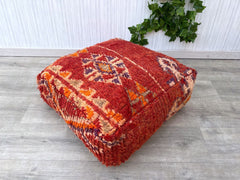 Moroccan Acupressure Pouf - Reflexology Nodes, Stress-Relief Floor Cushion, Holistic Health Tool
