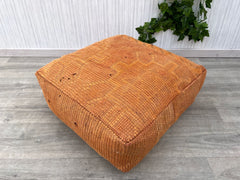 Moroccan Cork Pouf - Sustainable, Lightweight, Water-Resistant, Perfect for Patios or Bathrooms