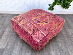 Moroccan Mushroom Leather Pouf - Vegan, Biodegradable, Sci-Fi Meets Boho, Futuristic Eco Design
