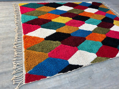 Custom Colorful Beni Ourain Rug