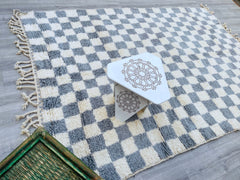 Custom Checkered Beni Ourain Rug