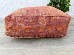 moroccan wool pouf - beniourain pouf - custom yellow pouf - handmade pouf - washable wool pouf - boho decor - yellow pouf - handwoven pouf .
