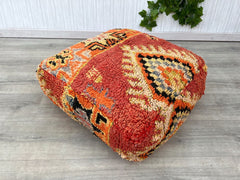 Moroccan Square pouf, Wicker straw Pouf from Morocco, Wicker Ottoman, handmade Moroccan Ottoman, Handmade straw stool