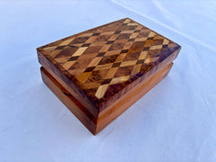 8"x5" WOODEN THUYA JEWELRY Box, Handmade Morocco, Jewelry Box, Storage Box, Wooden Jewelry boxThuya Burl,