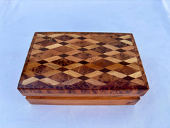 8"x5" WOODEN THUYA JEWELRY Box, Handmade Morocco, Jewelry Box, Storage Box, Wooden Jewelry boxThuya Burl,