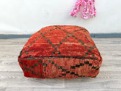 70%OFF** Moroccan Kilim Pouf Floor Pouf Vintage Moroccan Ottoman Beni Ourain Square Pouf, Yoga Meditation Cushion, Outdoor Red Kilim Pillows