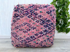 Kilim Floor Cushion Cover – Authentic Moroccan Pouf for Cozy Spaces