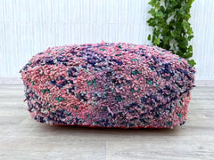 Kilim Floor Cushion Cover – Authentic Moroccan Pouf for Cozy Spaces
