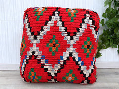 Floor Cushion, Moroccan Decor, Home and Living, Antique Decor Square Pouf, Outdoor Pouf, Pet Bed,