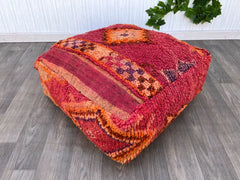 moroccan wool pouf, berber pouf, pouf , 60x60x20 cm pouf, kilim pouf, ottoman pouf