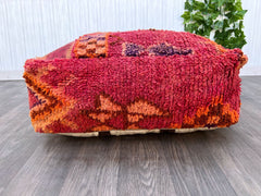 moroccan wool pouf, berber pouf, pouf , 60x60x20 cm pouf, kilim pouf, ottoman pouf