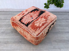 moroccan pouf,ottoman, vintage sofa, berber pouf, boho pouf, kilim pouf, tray with handles, ottomans, moroccan pouf kilim