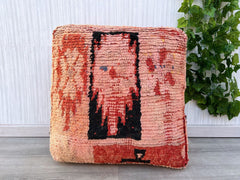 moroccan pouf,ottoman, vintage sofa, berber pouf, boho pouf, kilim pouf, tray with handles, ottomans, moroccan pouf kilim