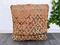 Kilim floor cushion cover moroccan persian tribal bohemian kilim rug pouf poef puff bean bag floor cushion floor pillow