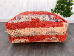 Moroccan Kilim Pouf Floor Pouf Vintage Moroccan Ottoman Square Pouf, Yoga Meditation Cushion, Outdoor colorful Kilim Pillows, Berber poufs