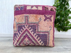 Handmade Moroccan Kilim Pouf – A Boho-Chic Essential