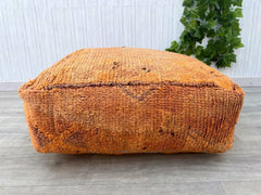 Moroccan floor pouf, Moroccan Foot Stool Ottoman, Yoga Meditation Cushion, Moroccan Handmade Pouf Wool, Beni Ourain Square Pouf