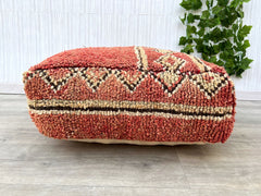 Moroccan berber pouf, Moroccan Boho Stool Ottoman, Vintage  Cushion, Moroccan Handmade Pouf Wool, Outdoor Furniture Pouf, berber pouf