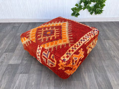 Moroccan Pouf, Floor Cushion, Floor Pillow, Footstool, Ottoman Pouf, Handmade Pouf