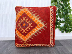 Moroccan Pouf, Floor Cushion, Floor Pillow, Footstool, Ottoman Pouf, Handmade Pouf