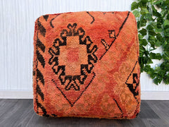 Moroccan Pouf, Wool Pouf, Floor Pillow, Handmade Pouf, Pet Bed